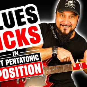 gitarre blues licks pentatonik position 1 bb king es335