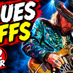 guitar blues chord riffs shuffle bb king srv