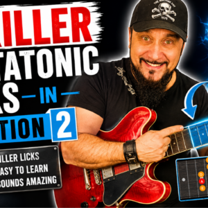 guitar gitarre pentatonic position 2 solo bb king srv angus young