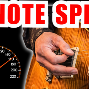 shred guitar pentatonic speed lesson gitarre 4 noten sequenz
