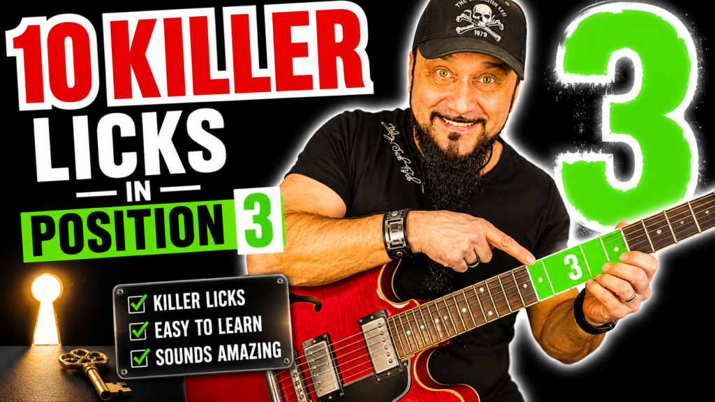 gitarre guitar pentatonik licks position 3 bb king srv