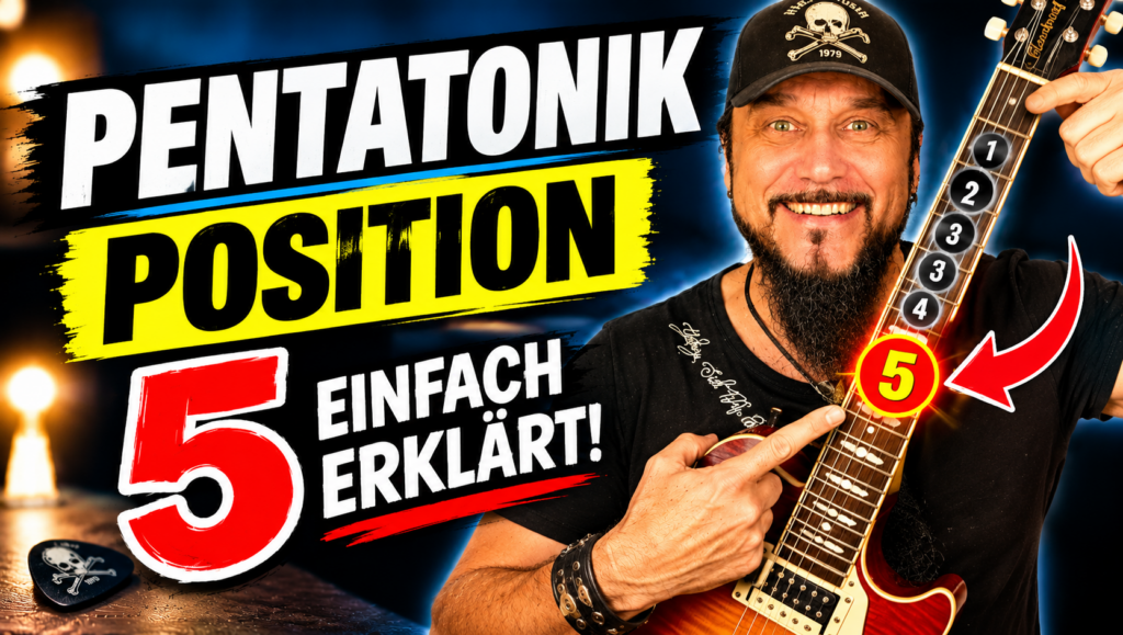 gitarre rock licks pentatonic pentatonik position 5 guitar